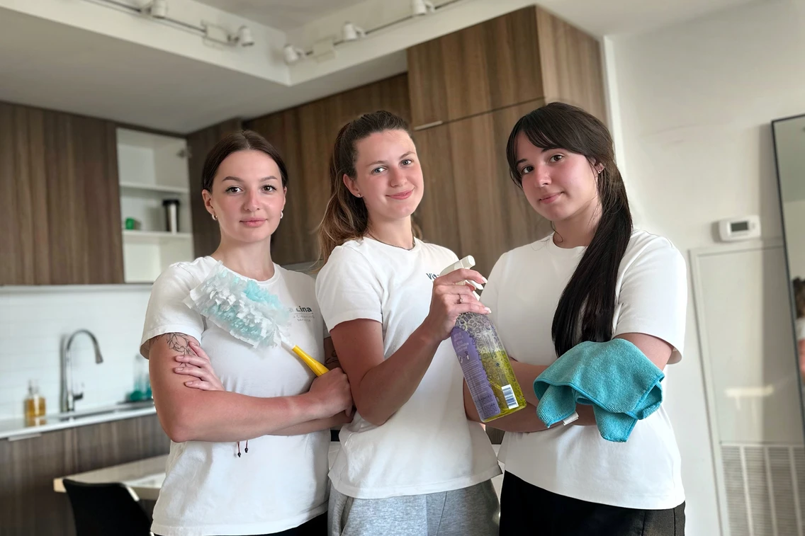 The cleaning team